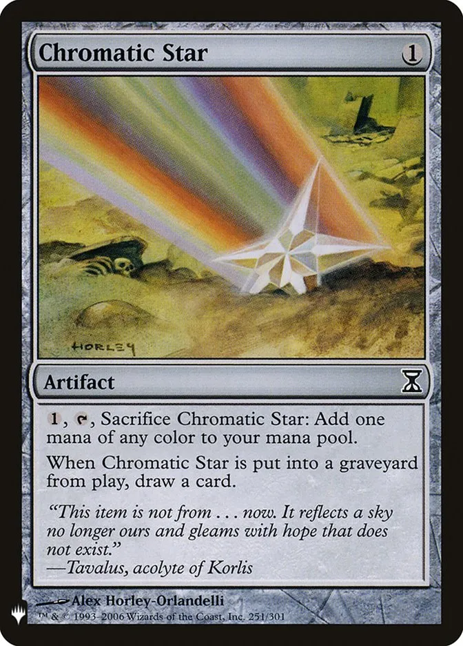 2020 The List Chromatic Star #TSP-251 common card image