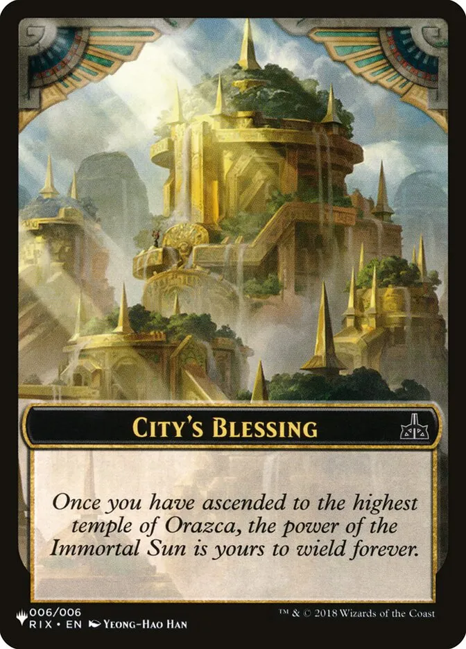 2020 The List City's Blessing #TRIX-6 common card image
