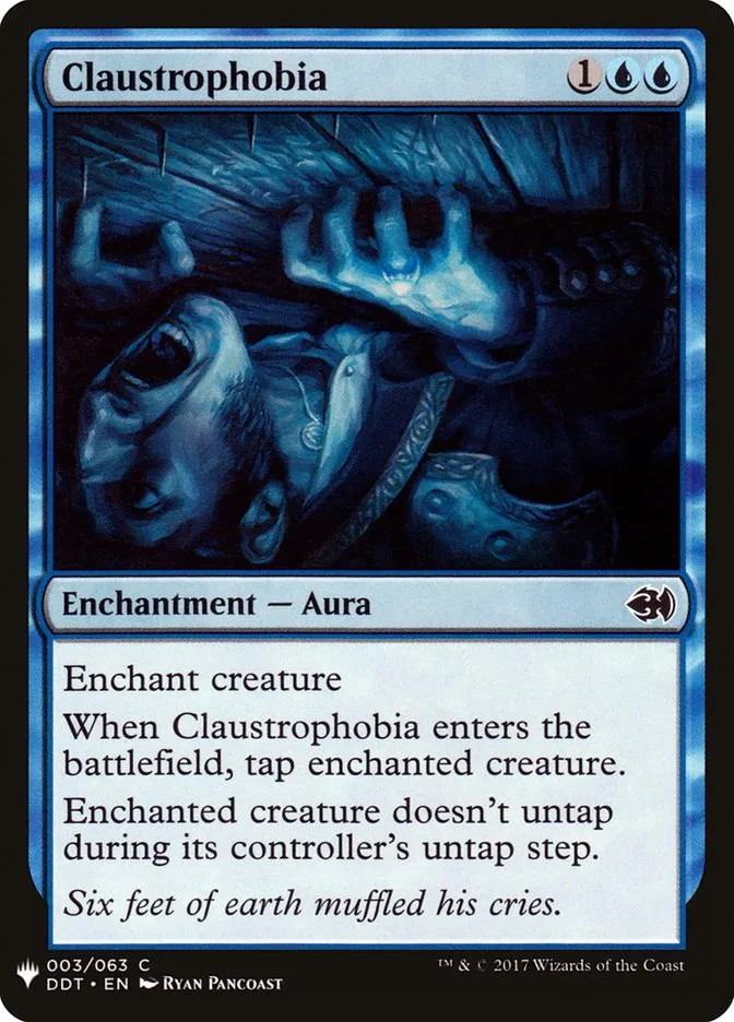 2020 The List Claustrophobia common #DDT-3 common card image