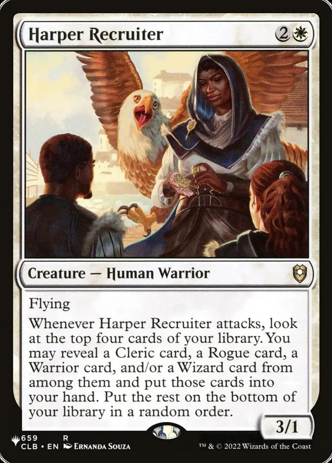 2020 The List Harper Recruiter #CLB-659 rare card image