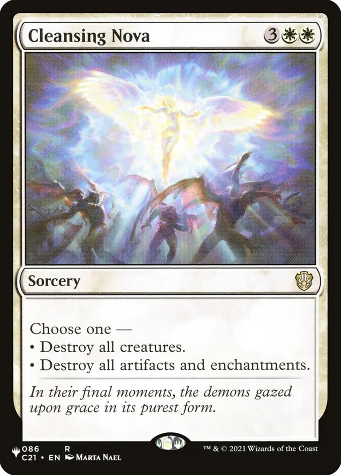 2020 The List Cleansing Nova #C21-86 rare card image