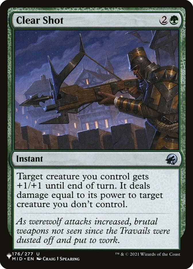 2020 The List Clear Shot #MID-176 uncommon card image