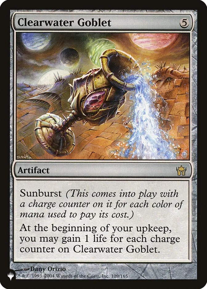 2020 The List Clearwater Goblet #5DN-109 rare card image