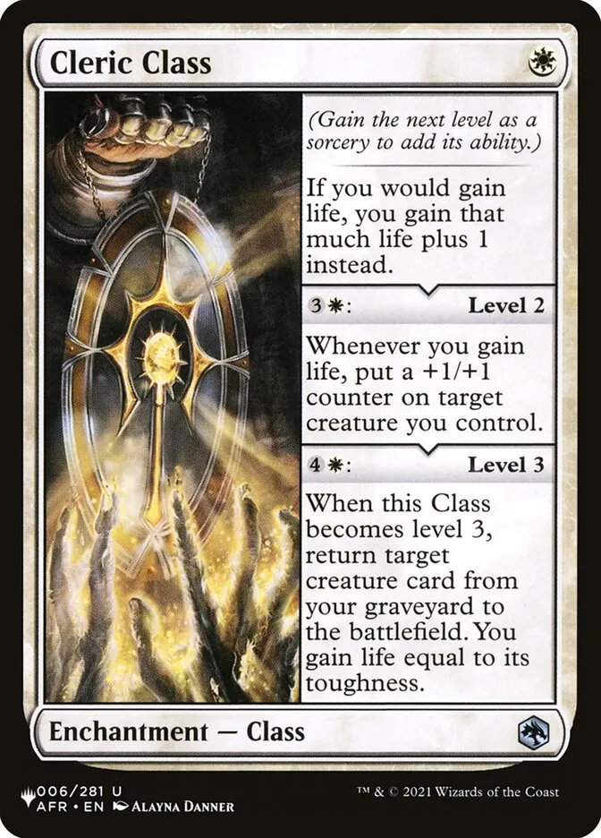 2020 The List Cleric Class uncommon #AFR-6 uncommon card image