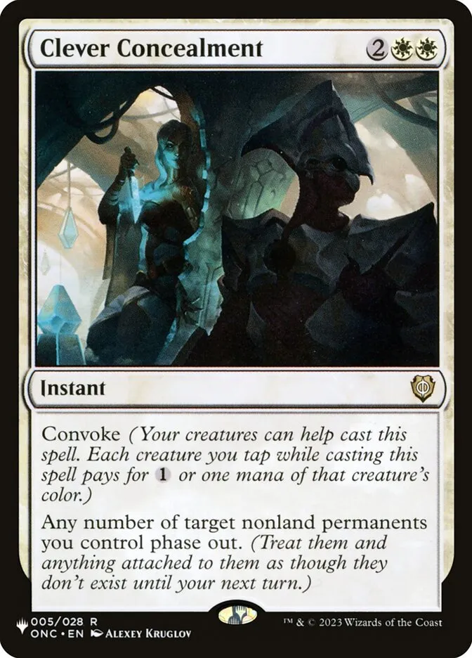 2020 The List Clever Concealment #ONC-5 rare card image