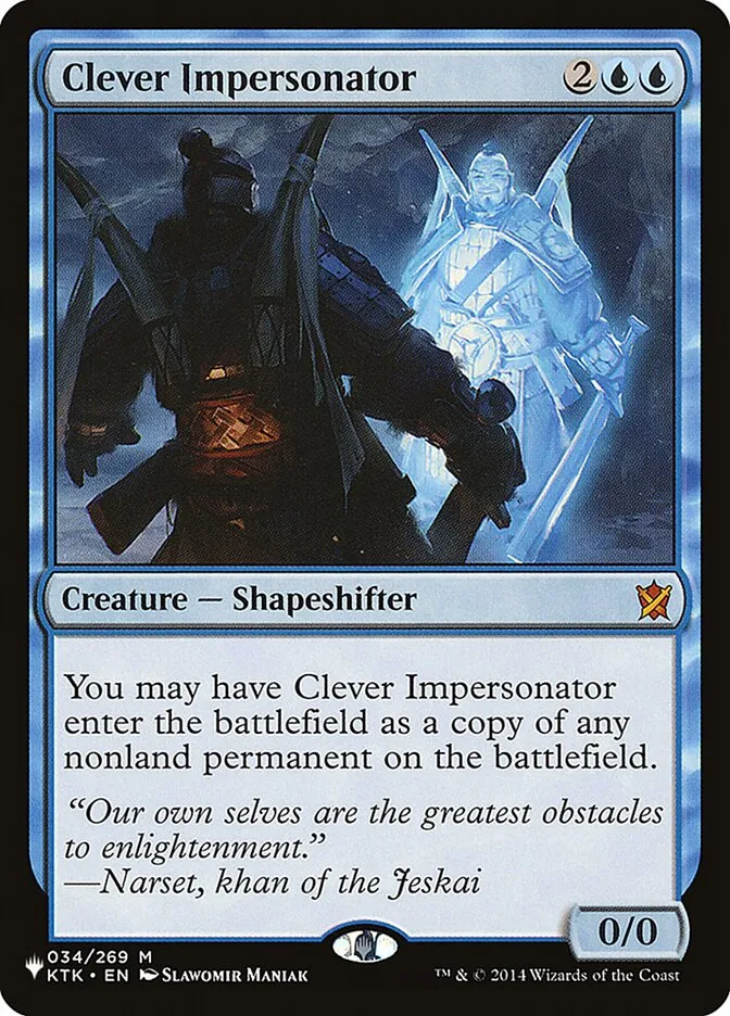 2020 The List Clever Impersonator #KTK-34 mythic card image