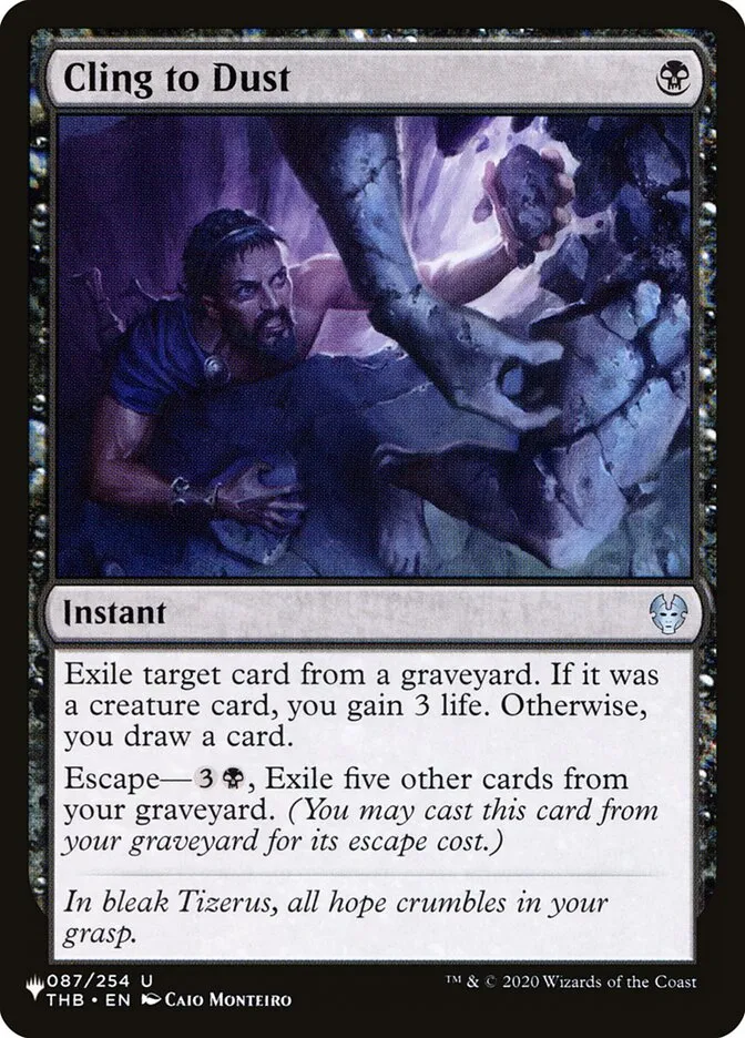 2020 The List Cling to Dust #THB-87 uncommon card image