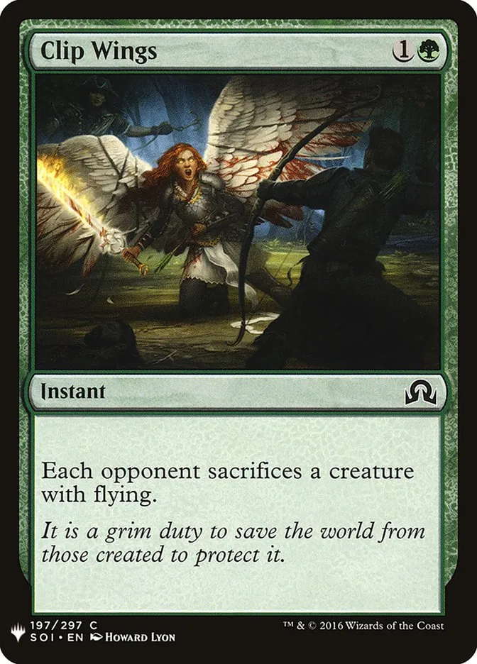 2020 The List Clip Wings #SOI-197 common card image