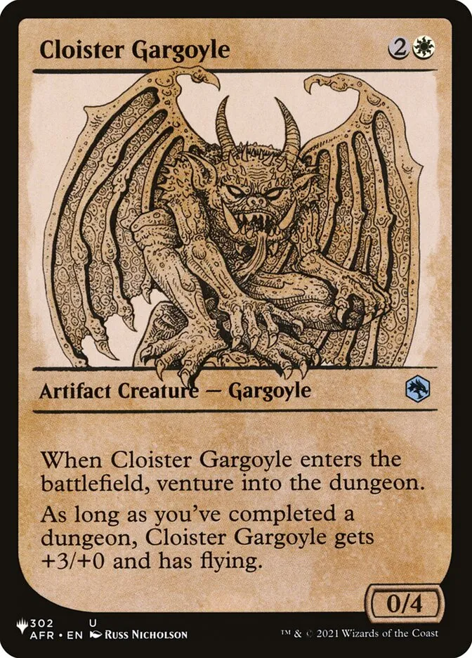 2020 The List Cloister Gargoyle #AFR-302 uncommon card image