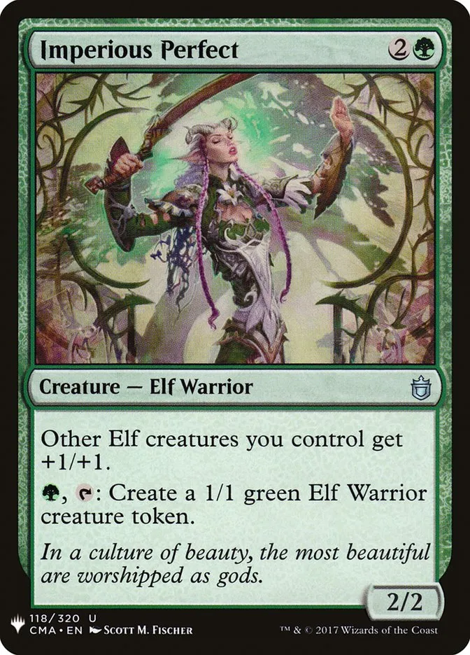 2020 The List Imperious Perfect #CMA-118 uncommon card image