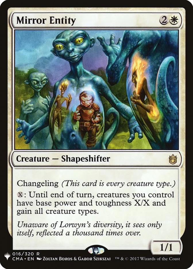 2020 The List Mirror Entity rare #CMA-16 rare card image