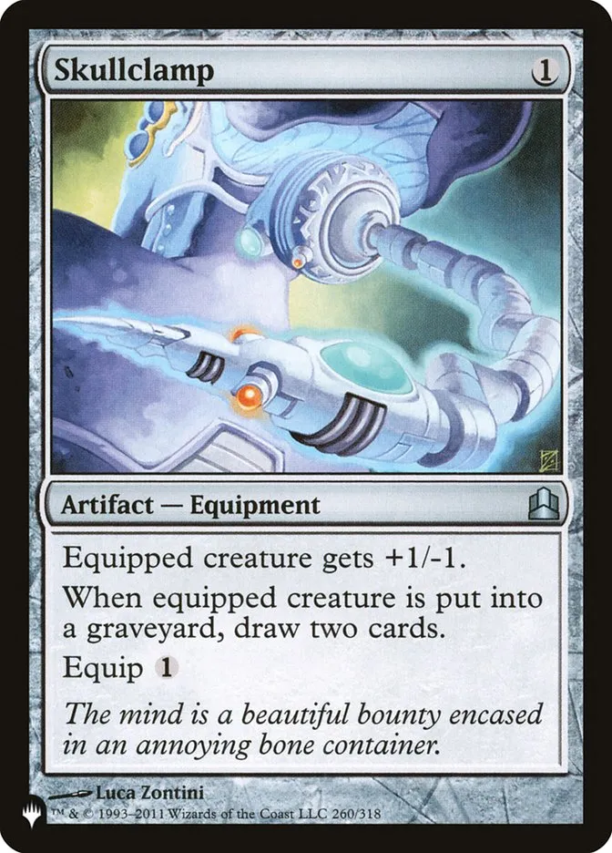 2020 The List Skullclamp uncommon #CMD-260 uncommon card image