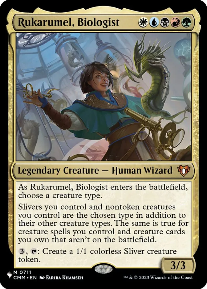 2020 The List Rukarumel, Biologist #CMM-711 mythic card image