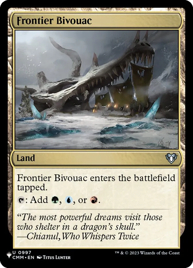 2020 The List Frontier Bivouac #CMM-997 uncommon card image