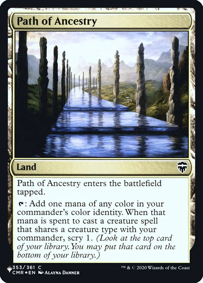 2020 The List Path of Ancestry #CMR-353 common card image