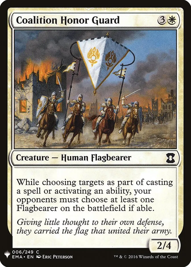2020 The List Coalition Honor Guard #EMA-6 common card image