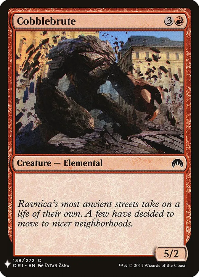 2020 The List Cobblebrute #ORI-138 common card image