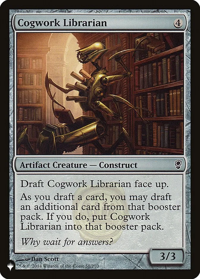 2020 The List Cogwork Librarian common #CNS-58 common card image