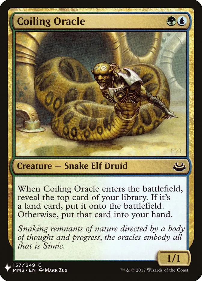 2020 The List Coiling Oracle common #MM3-157 common card image