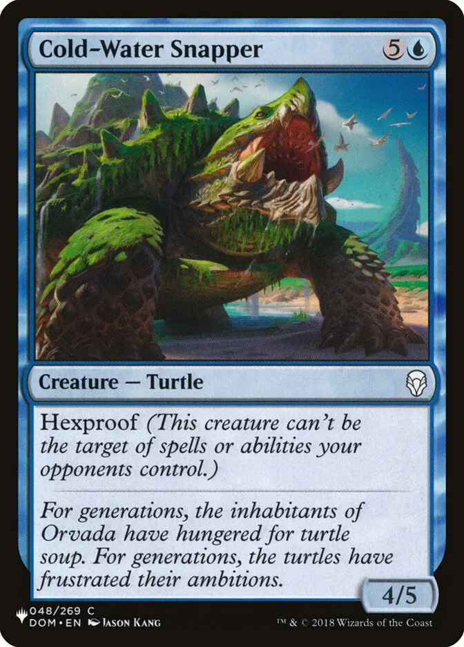 2020 The List Cold-Water Snapper #DOM-48 common card image