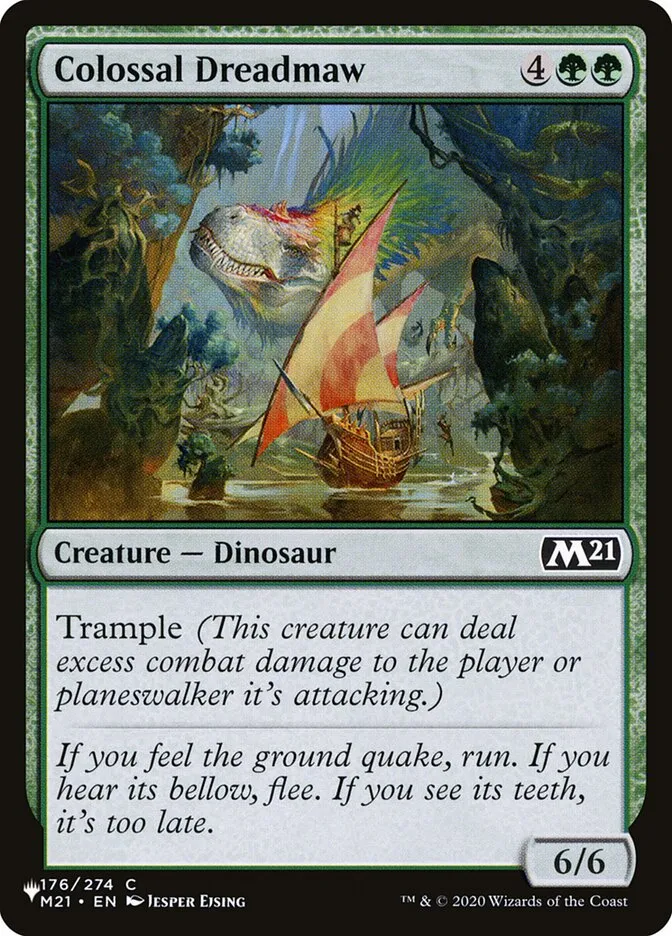 2020 The List Colossal Dreadmaw #M21-176 common card image