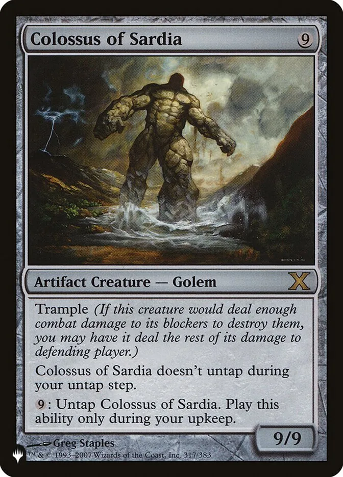 2020 The List Colossus of Sardia #10E-317 rare card image