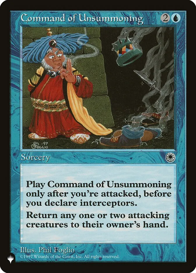 2020 The List Command of Unsummoning #POR-48 uncommon card image
