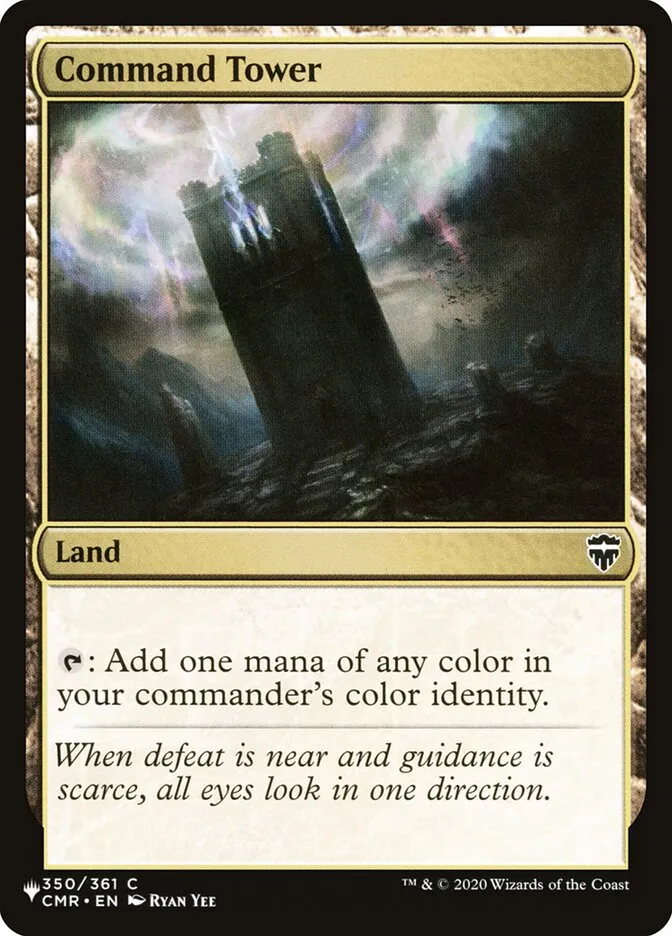 2020 The List Command Tower common #CMR-350 common card image