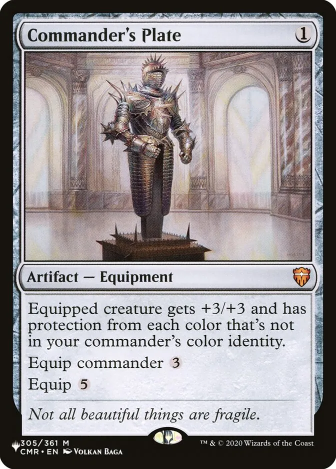 2020 The List Commander's Plate #CMR-305 mythic card image