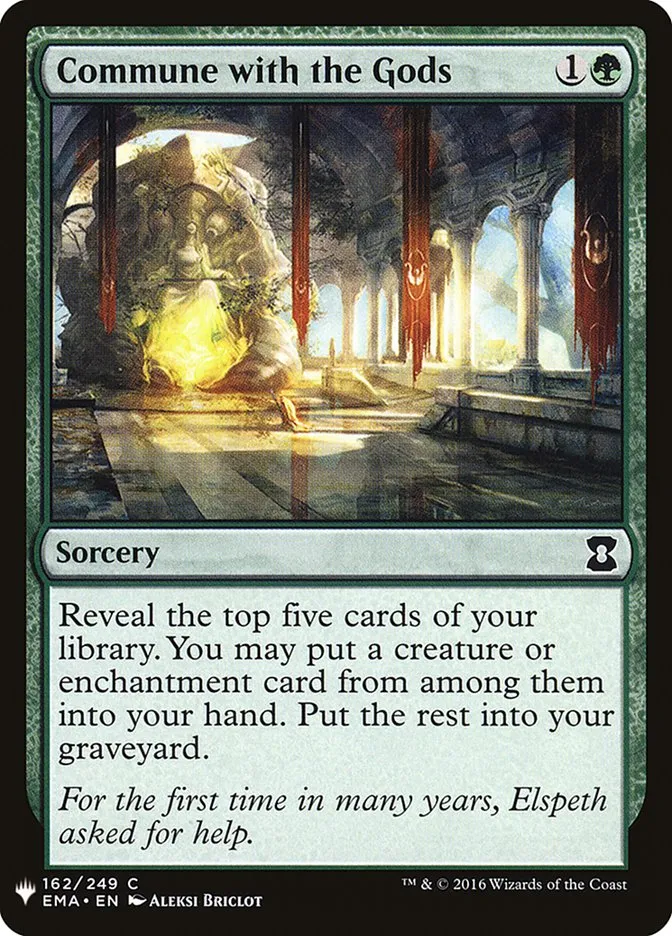 2020 The List Commune with the Gods #EMA-162 common card image