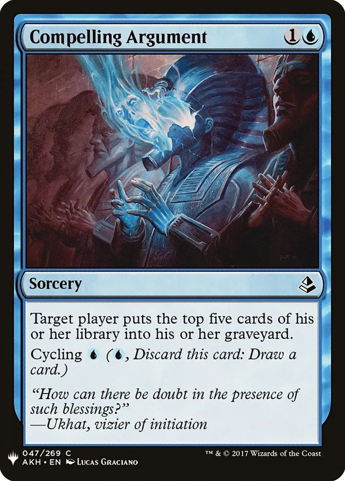 2020 The List Compelling Argument common #AKH-47 common card image