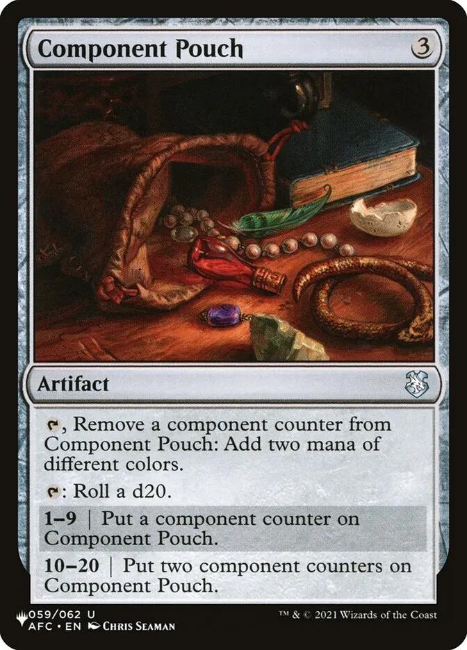 2020 The List Component Pouch uncommon #AFC-59 uncommon card image