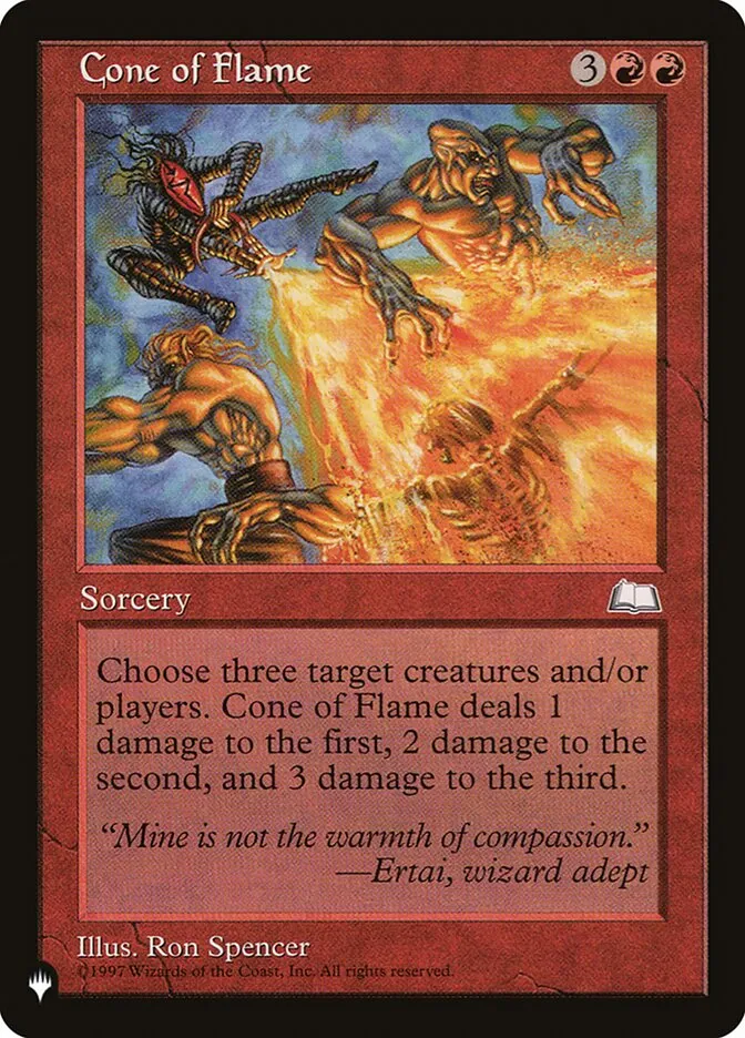 2020 The List Cone of Flame #WTH-95 uncommon card image