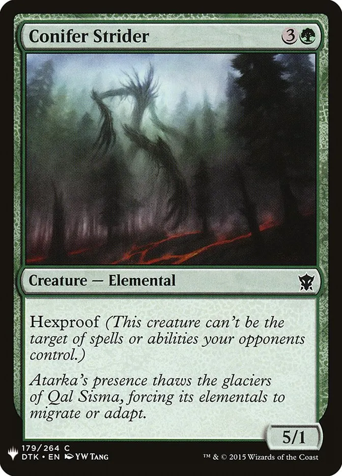 2020 The List Conifer Strider #DTK-179 common card image
