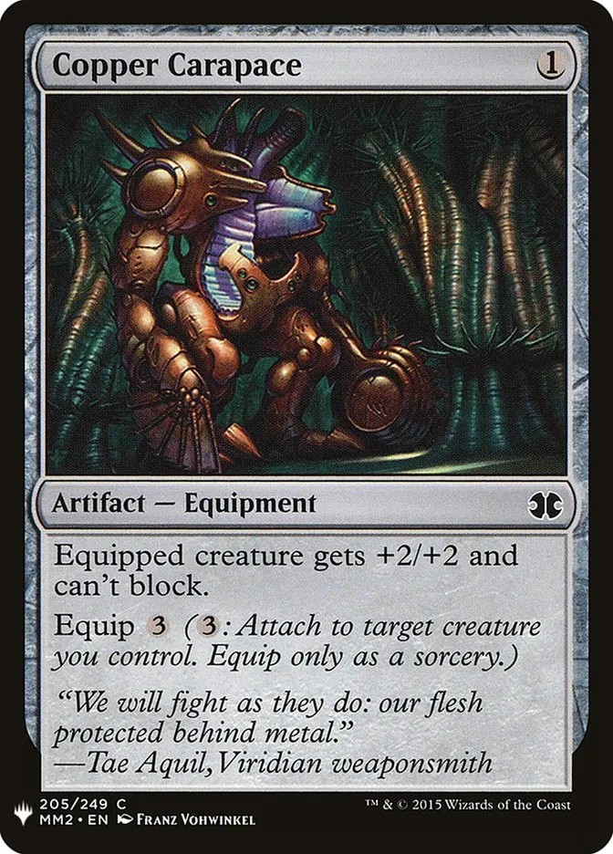 2020 The List Copper Carapace #MM2-205 common card image