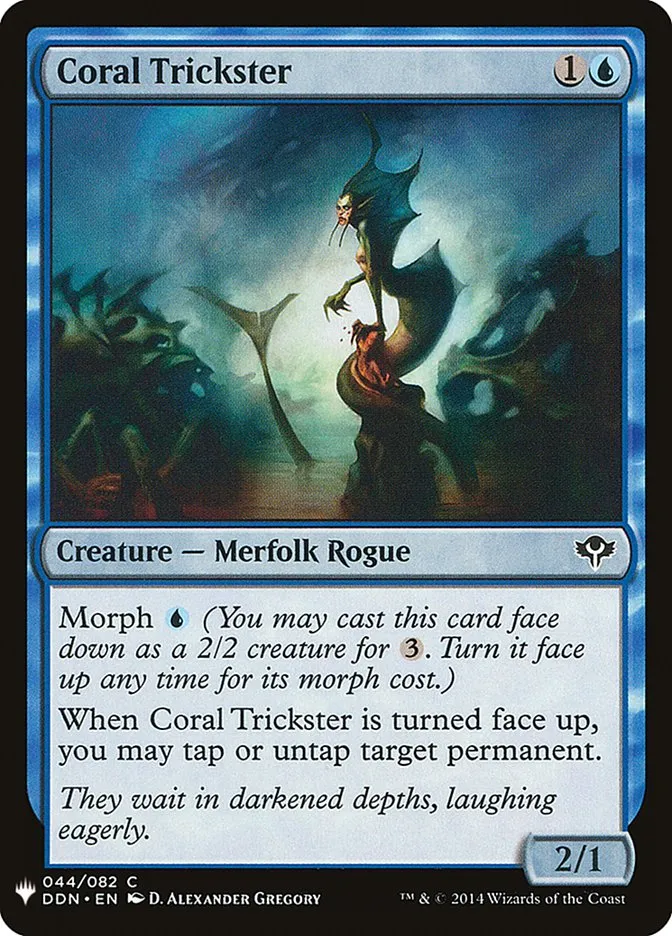 2020 The List Coral Trickster #DDN-44 common card image