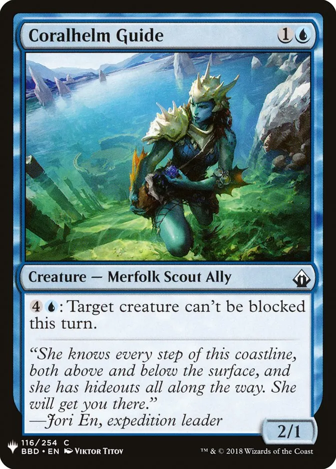 2020 The List Coralhelm Guide common #BBD-116 common card image