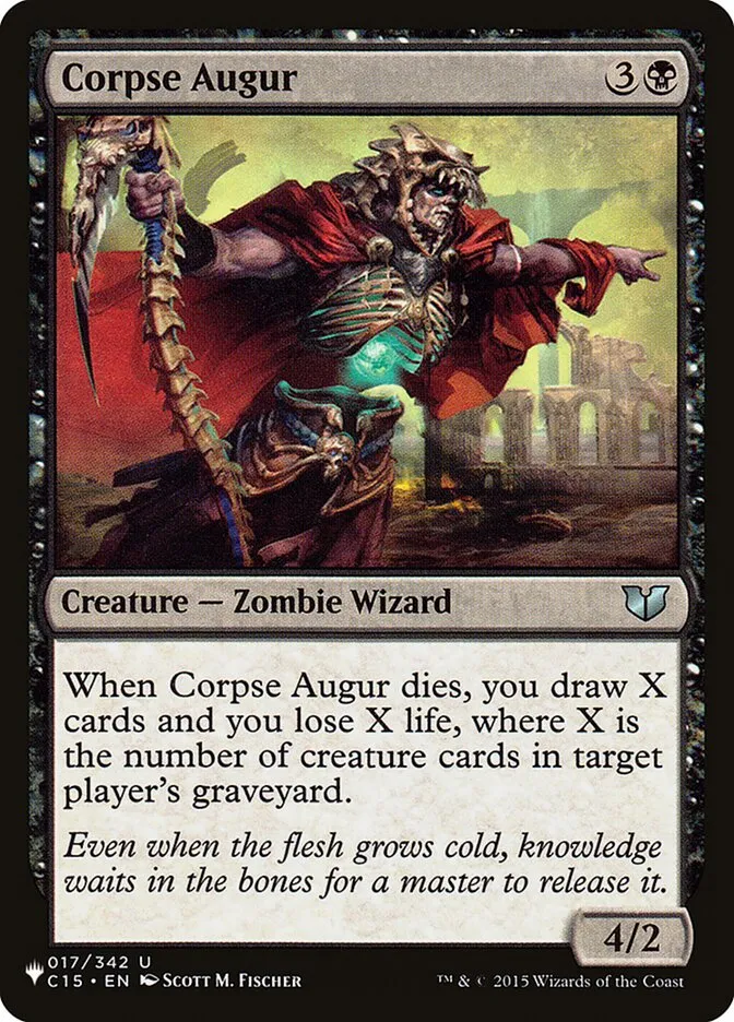 2020 The List Corpse Augur uncommon #C15-17 uncommon card image