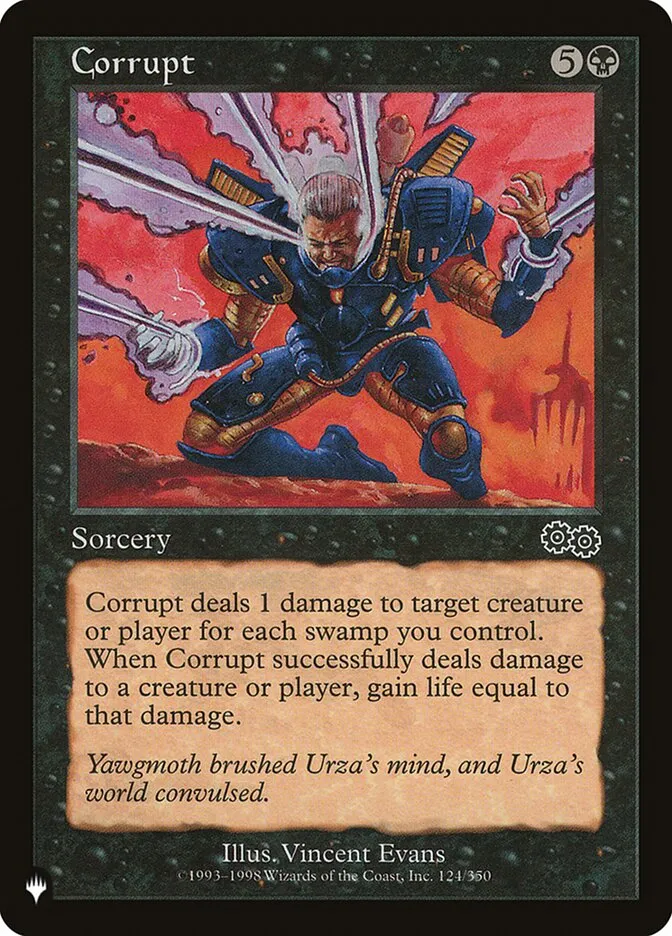 2020 The List Corrupt common #USG-124 common card image