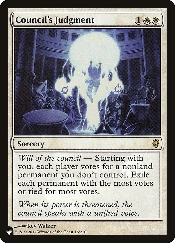 2020 The List Council's Judgment #CNS-16 rare card image