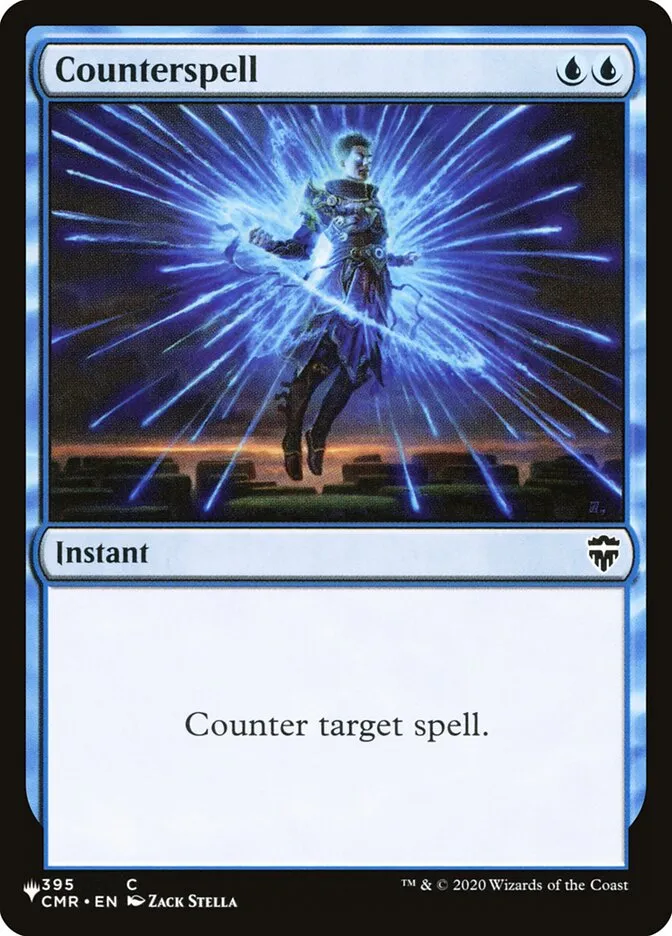 2020 The List Counterspell common #CMR-395 common card image