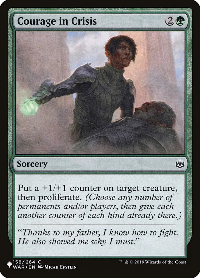 2020 The List Courage in Crisis #WAR-158 common card image