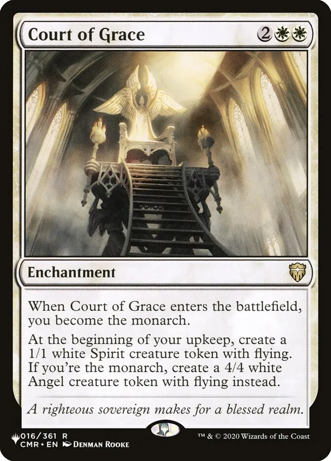 2020 The List Court of Grace #CMR-16 rare card image