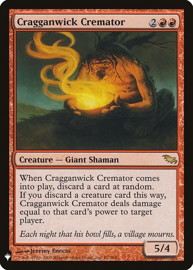 2020 The List Cragganwick Cremator #SHM-87 rare card image