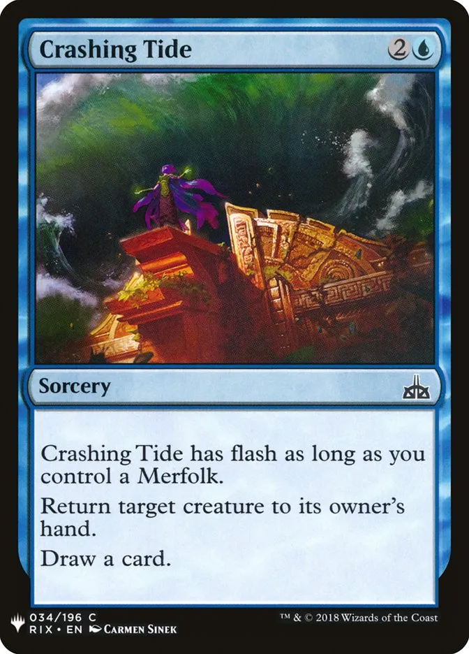 2020 The List Crashing Tide #RIX-34 common card image