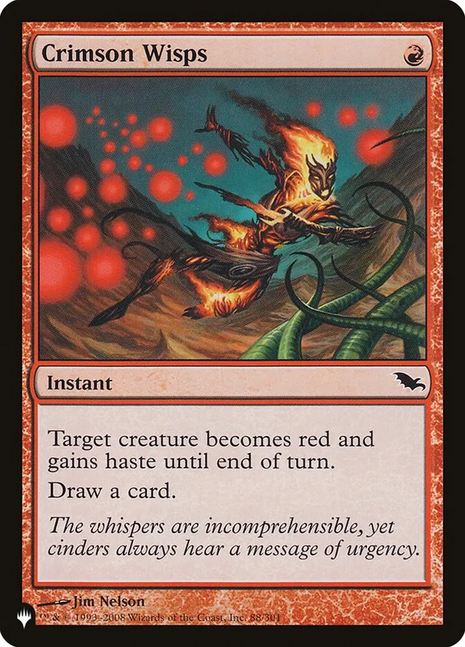 2020 The List Crimson Wisps #SHM-88 common card image