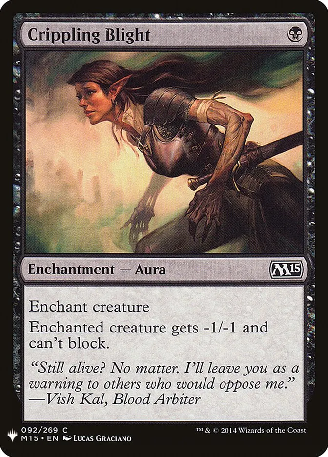 2020 The List Crippling Blight common #M15-92 common card image
