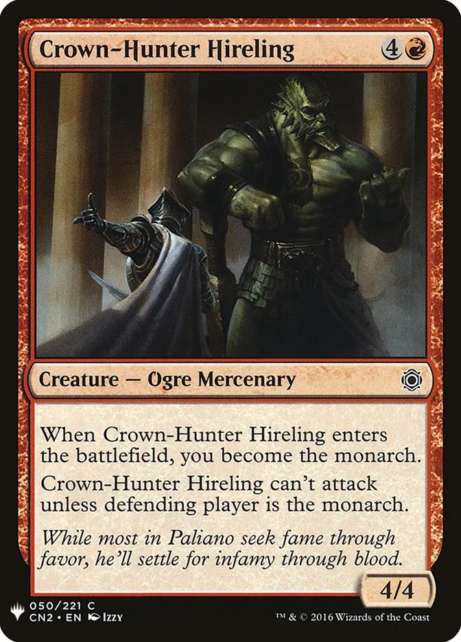 2020 The List Crown-Hunter Hireling #CN2-50 common card image