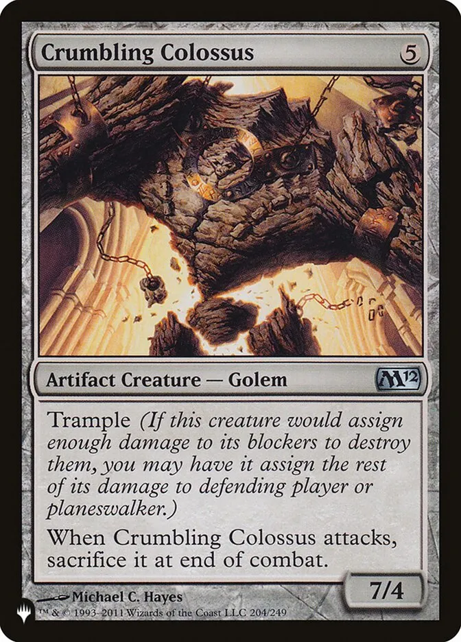 2020 The List Crumbling Colossus #M12-204 uncommon card image