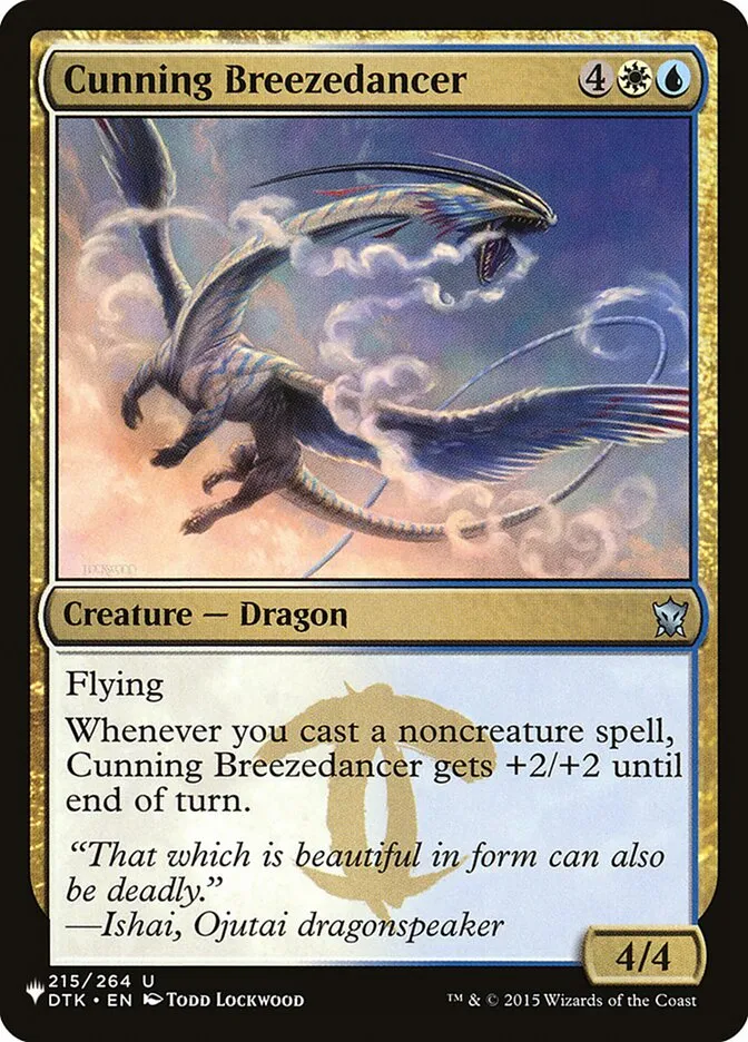 2020 The List Cunning Breezedancer #DTK-215 uncommon card image
